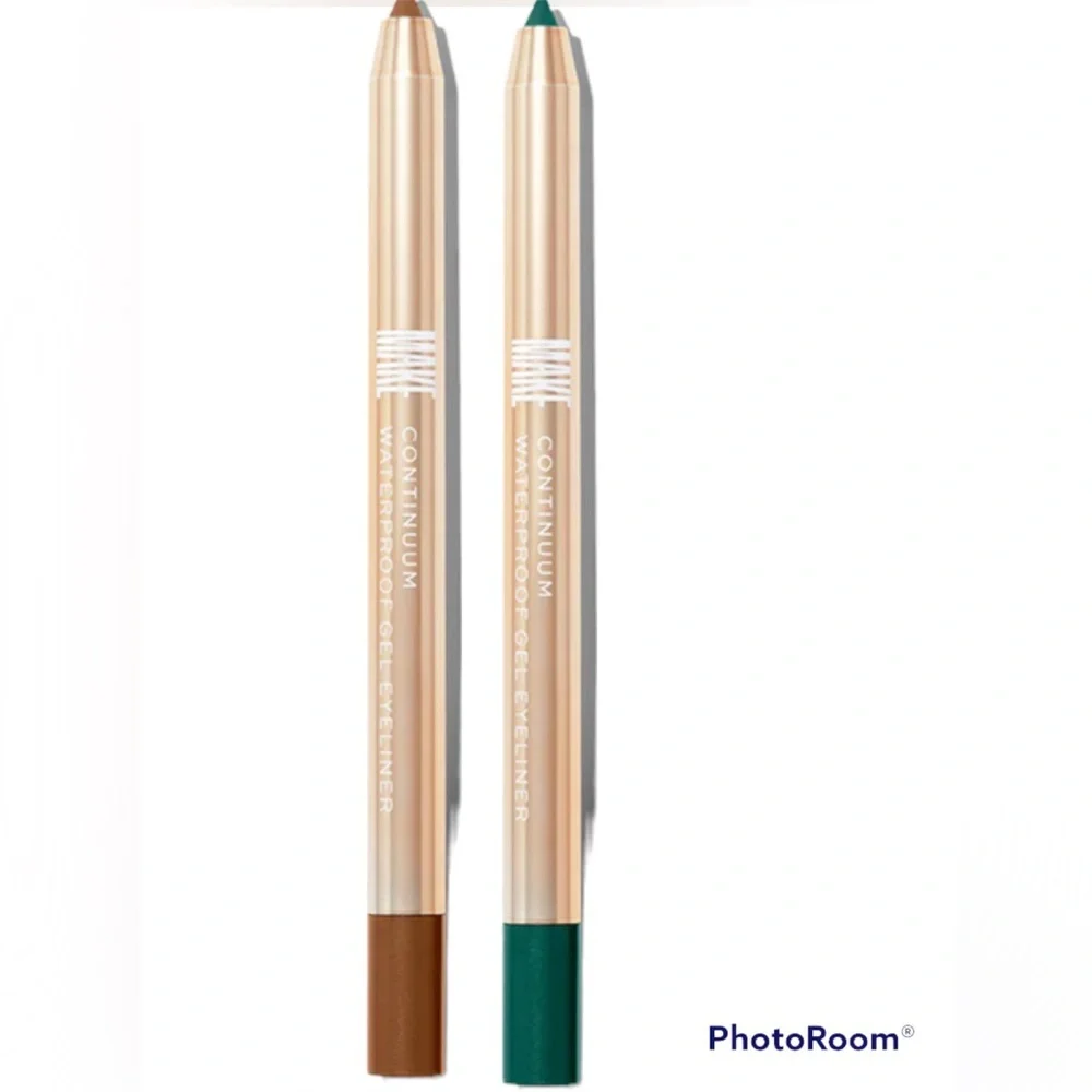 MAKE 2-pack waterproof gel eyeliner. Two colors; teal and tan for one low price!